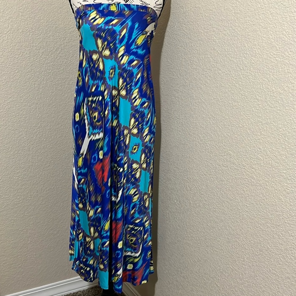 2 in 1 Peacock Maxi Skirt / Strapless Dress